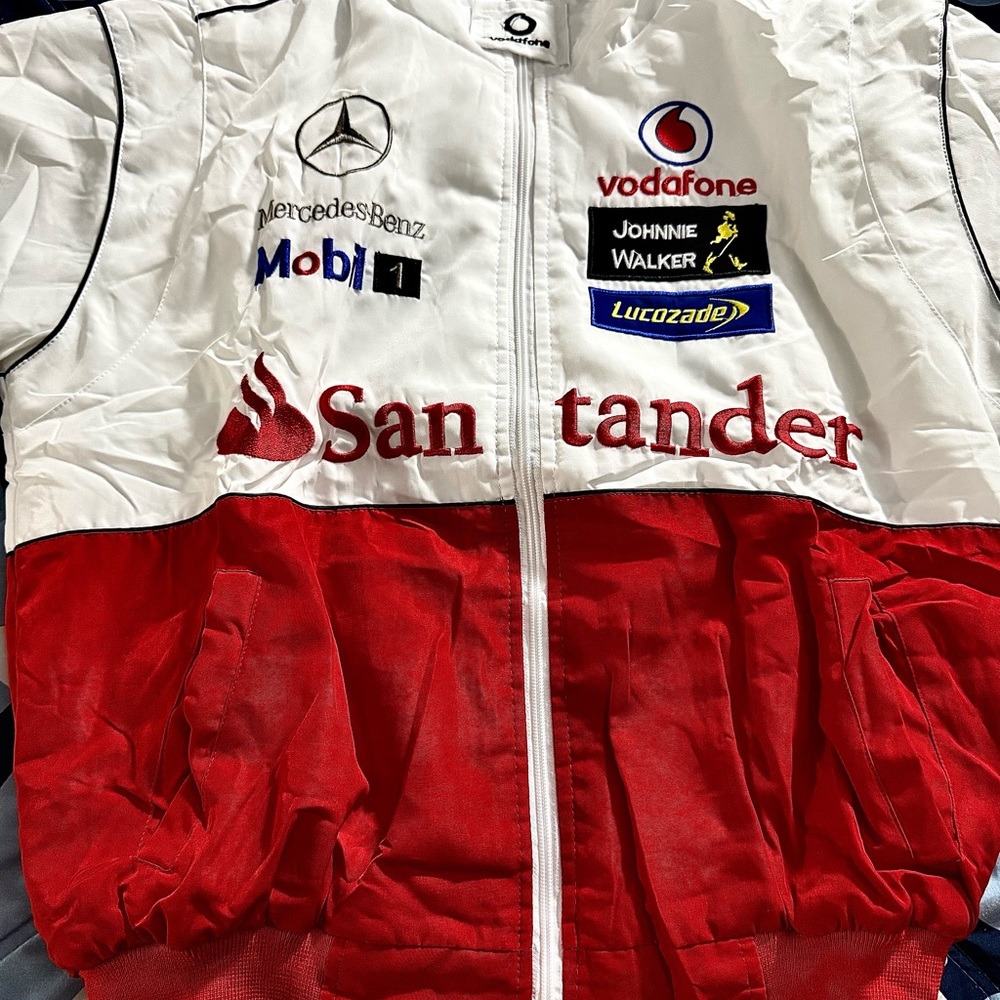 Nascar Red and White Performance Jacket